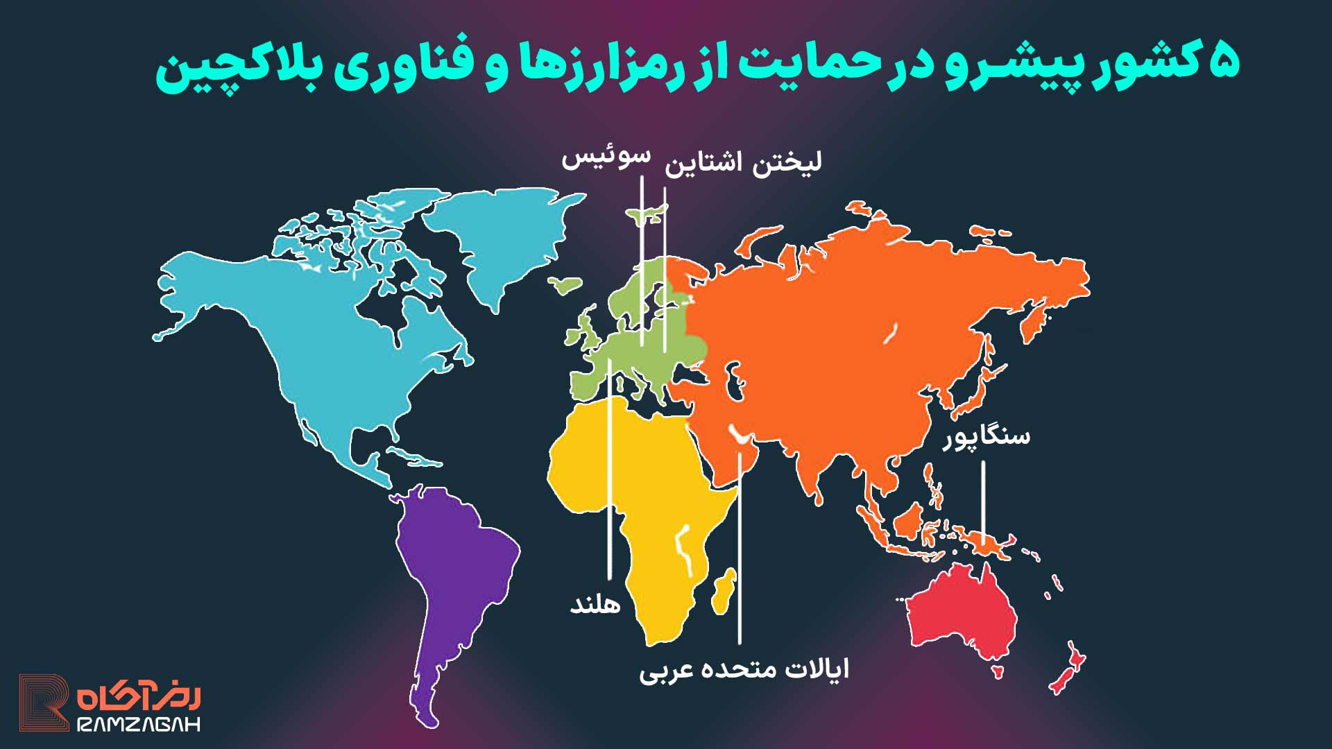 بهترین کشورها برای ارز دیجیتال؛ کدام کشورها ارز دیجیتال ملی دارند؟ 4 ۵ کشور پیشرو در حمایت از رمزارزها و فناوری بلاکچین