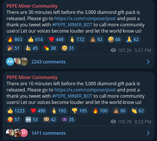 همه چیز درباره ربات تلگرامی پپه ماینر (Pepe Miner Bot) 6 همه چیز درباره ربات تلگرامی پپه ماینر (Pepe Miner Bot) - رمزآگاه